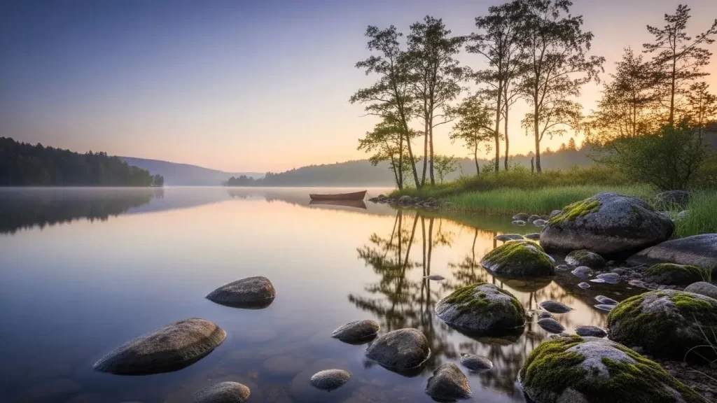 About a soothing calming landscape